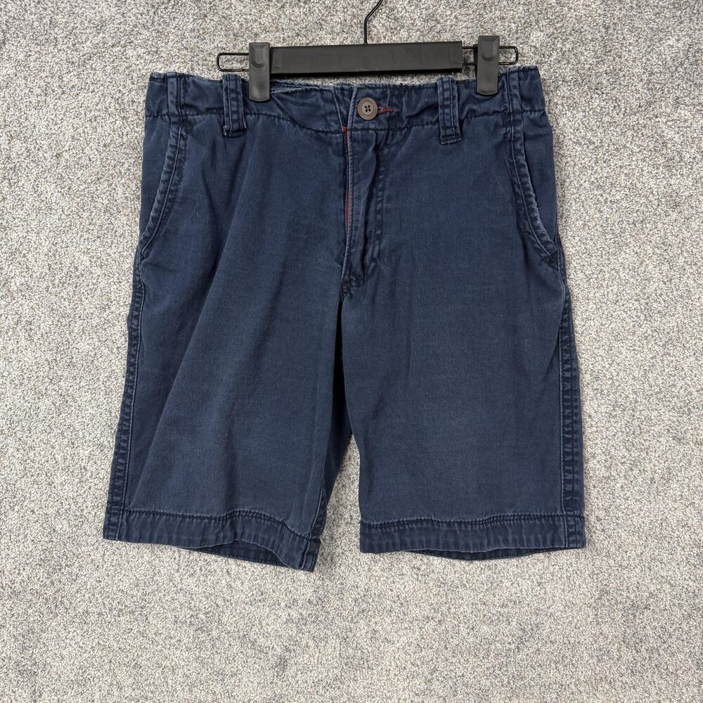 Aeropostale Chino Shorts Mens 29 30x10 Navy Blue Flat Front Minimalist Old Money